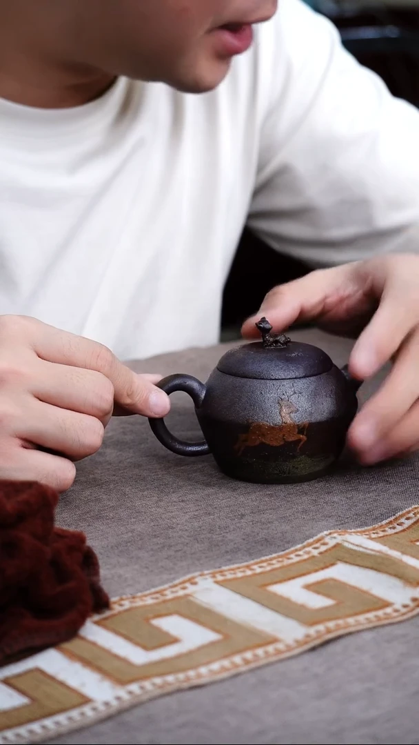 茶壶紫砂宜兴紫砂柴烧