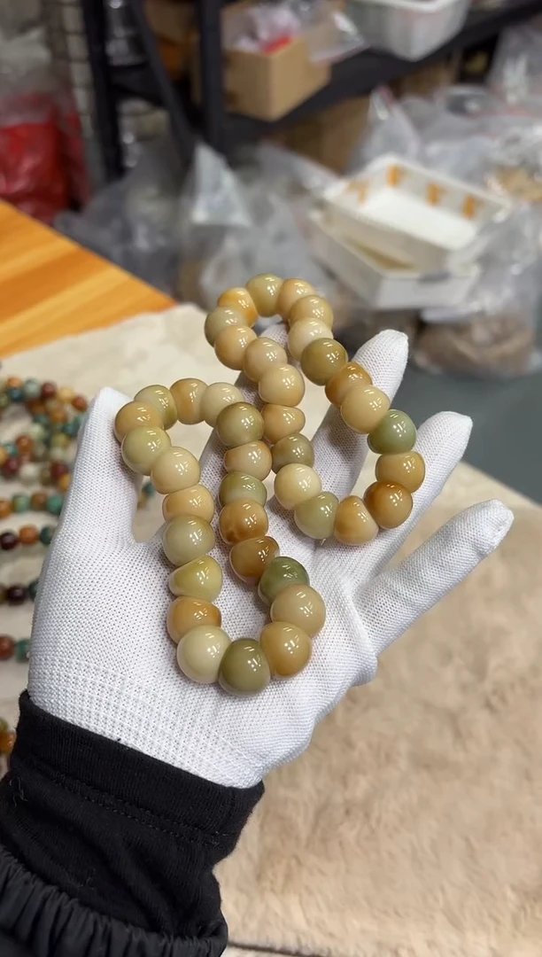 【闪购商品】菩提根/象牙果手串15水磨大肠（758）