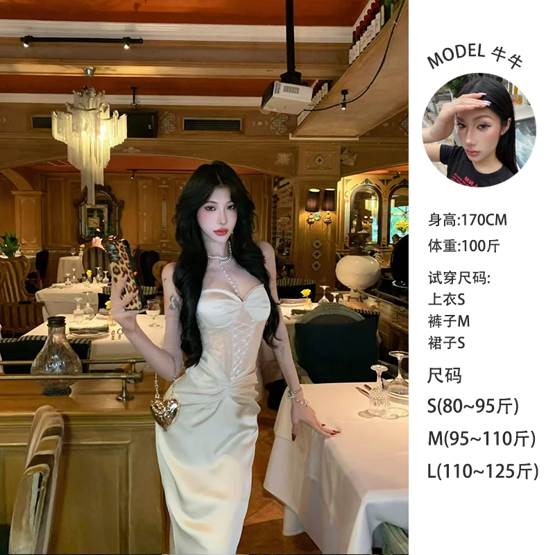 牛牛【月光恋人】气质法式气质名媛蕾丝拼接鱼骨连衣裙N25Q30148