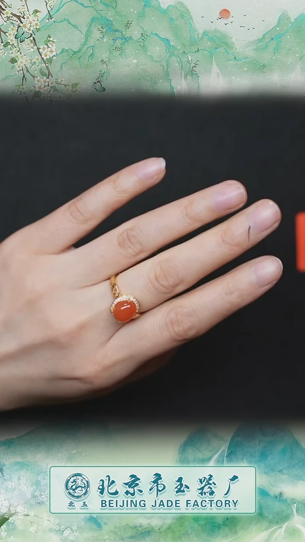【闪购商品】南红玛瑙戒指未镶嵌BY0215FLSF标10
