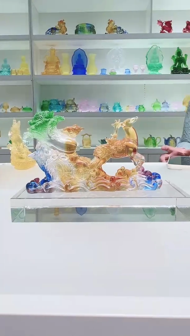 手工艺品琉璃古法琉璃一路有才
