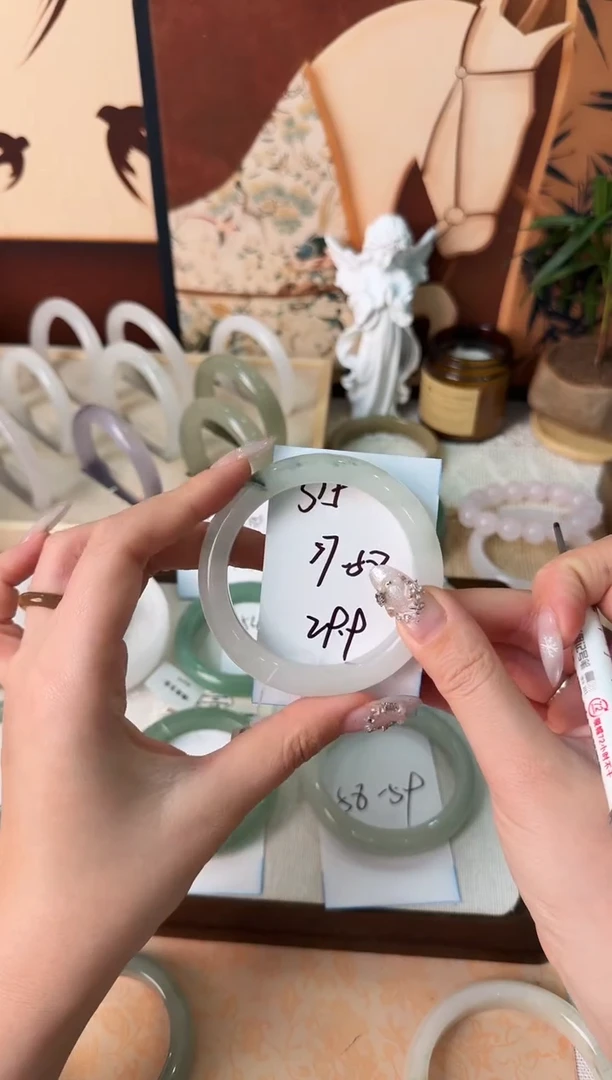 未镶嵌手镯石英质玉315//57-58