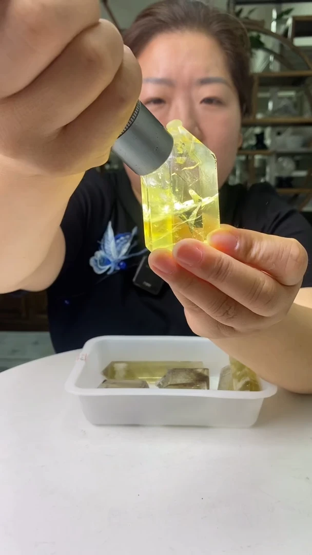 柱子未镶嵌水晶黄水晶柱子D73多样性发其一