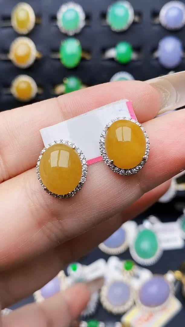 银S925镶嵌戒指翡翠1649