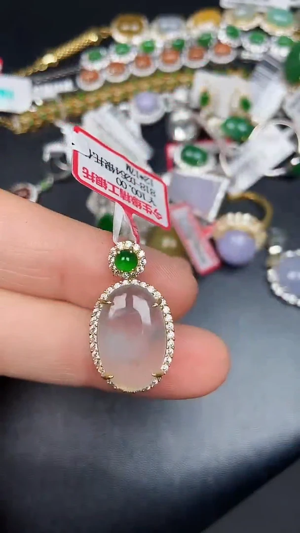 银S925镶嵌戒指翡翠2280