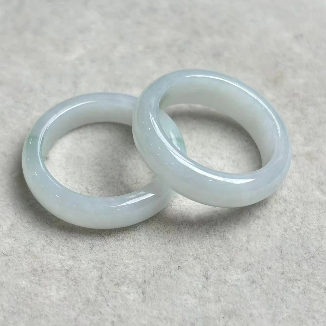 【仔仔臻选】天然翡翠飘花戒圈F106【多样性发货拍一发一】