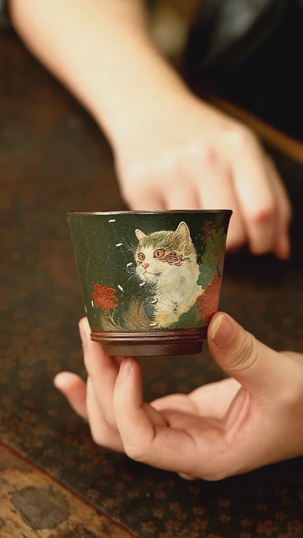 茶杯紫砂13号 钉 紫砂柴烧