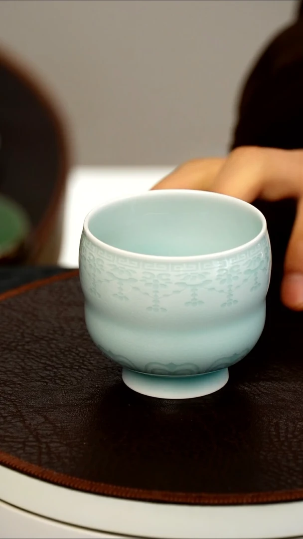 青瓷手工茶器包邮