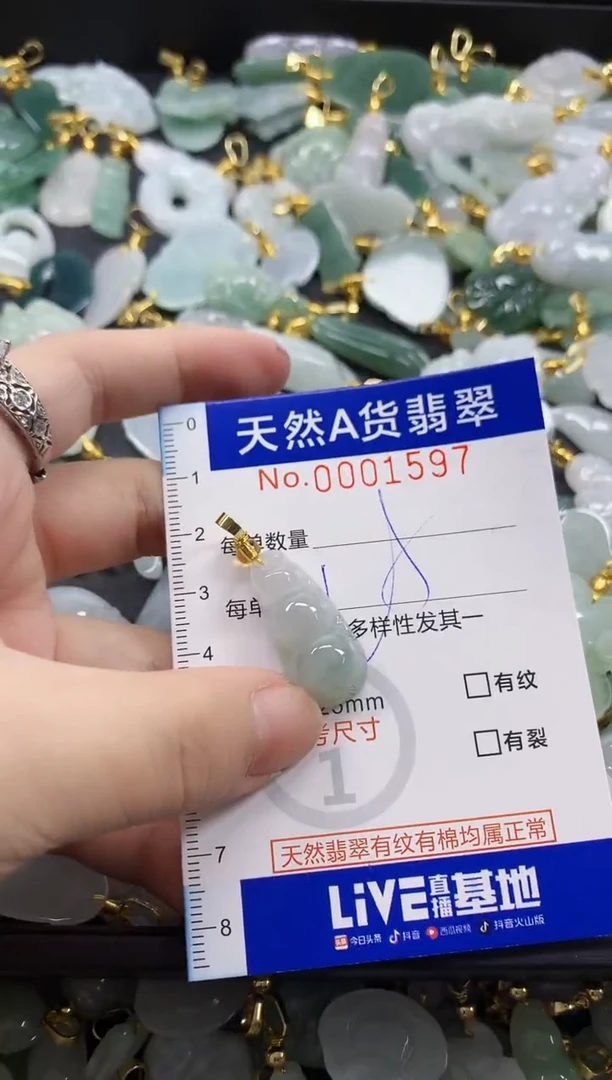 颈饰未镶嵌翡翠天然A货翡翠