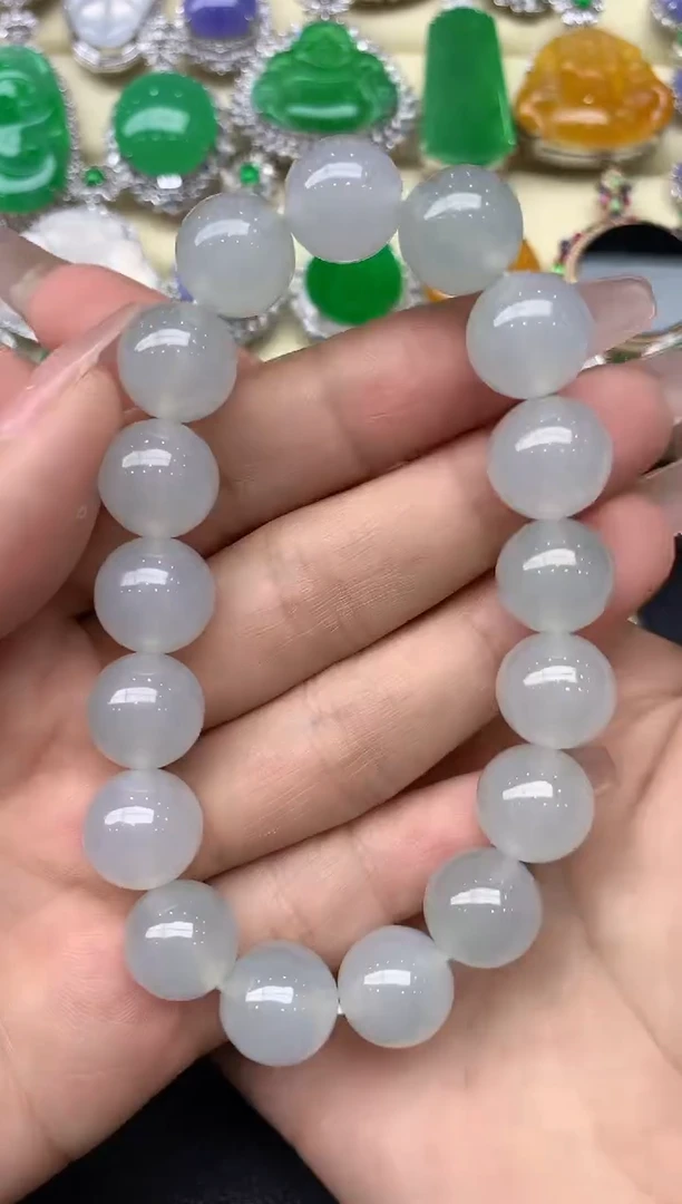 未镶嵌手链翡翠98-雪姐翡翠天天见