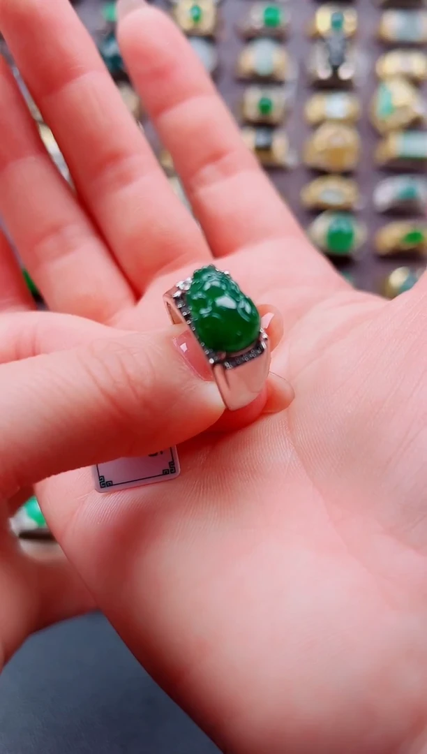 未镶嵌戒指翡翠天然A货翡翠