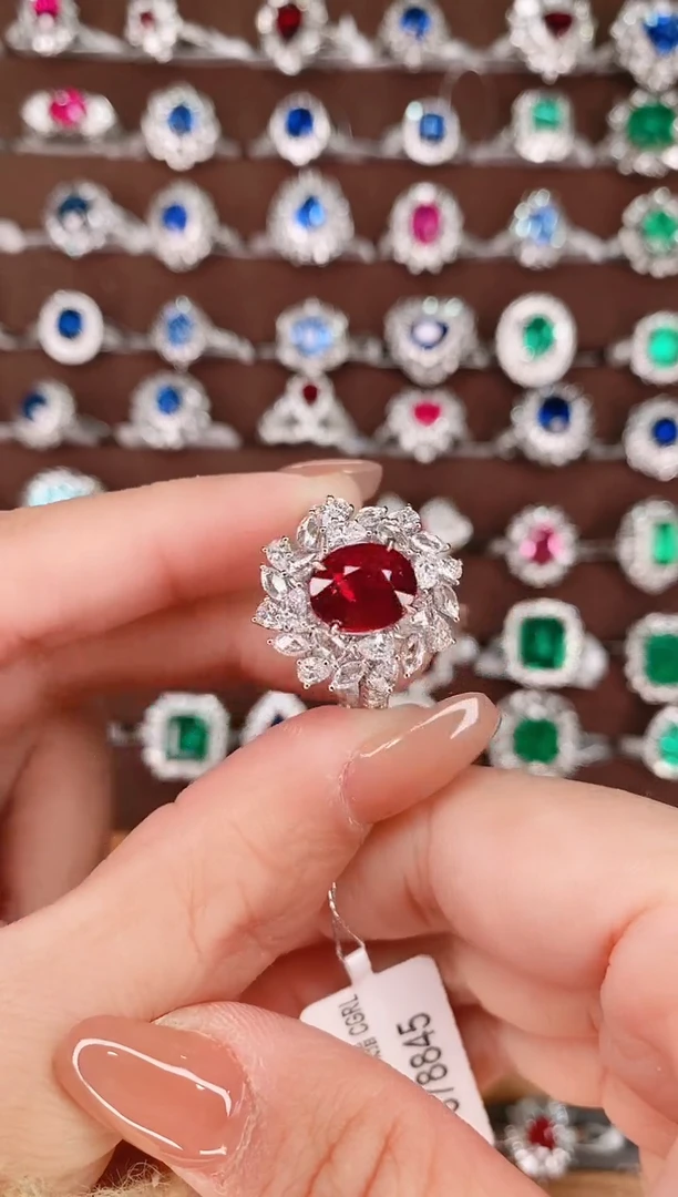 【闪购商品】红宝石18K金戒指18K金镶嵌2克拉