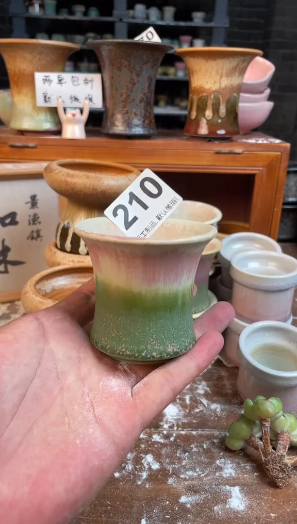 瓷片210小芳花盆编号