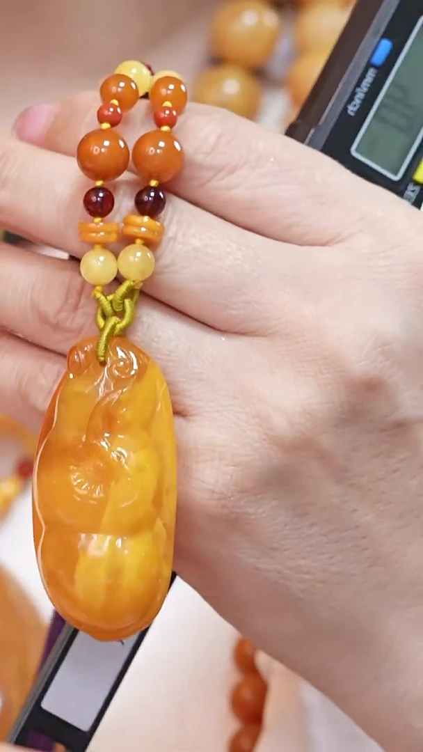 蜜蜡颈饰未镶嵌5460天然蜜蜡珠宝奇石云端妖孽全部保真