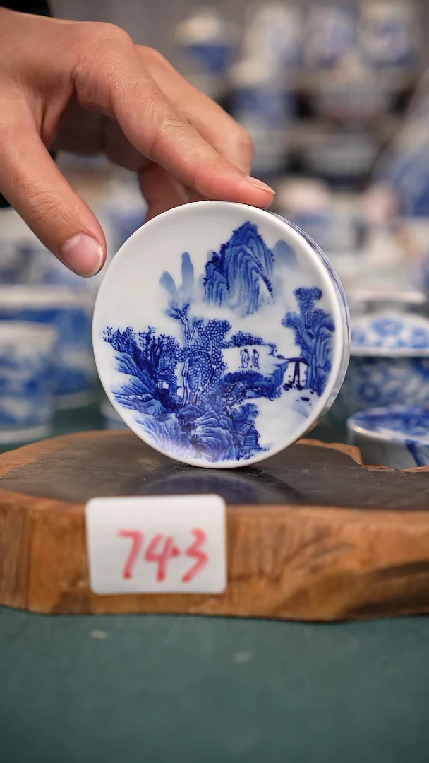 摆件瓷743全手工手绘茶器