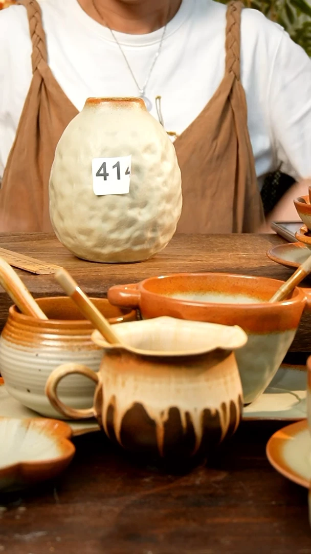 盘高颜值粗陶餐具限时抢购