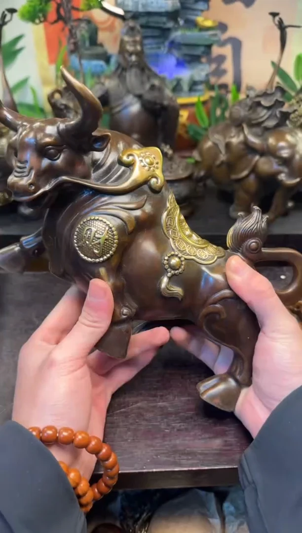 潼潼古铜只卖真铜！（大铜牛）