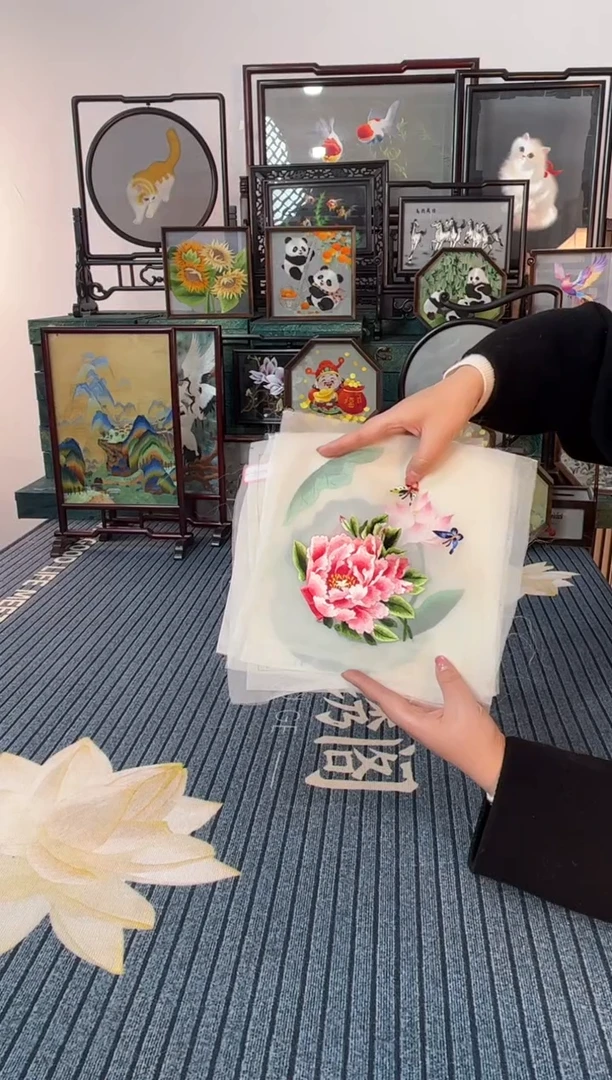 刺绣非遗双面绣摆台6