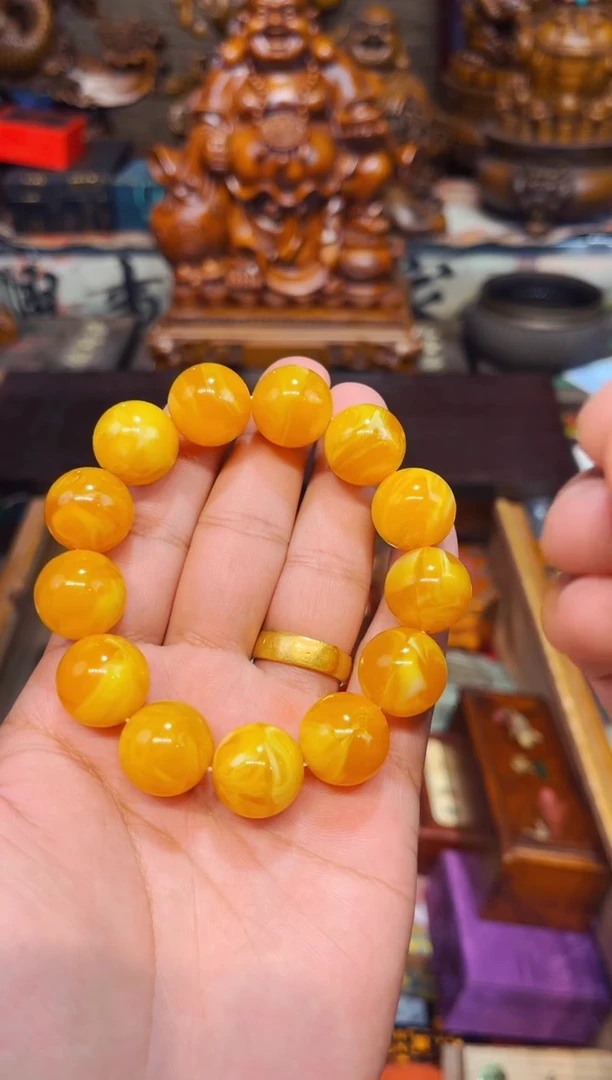 未镶嵌蜜蜡裸石瑞哥专属高端精品42