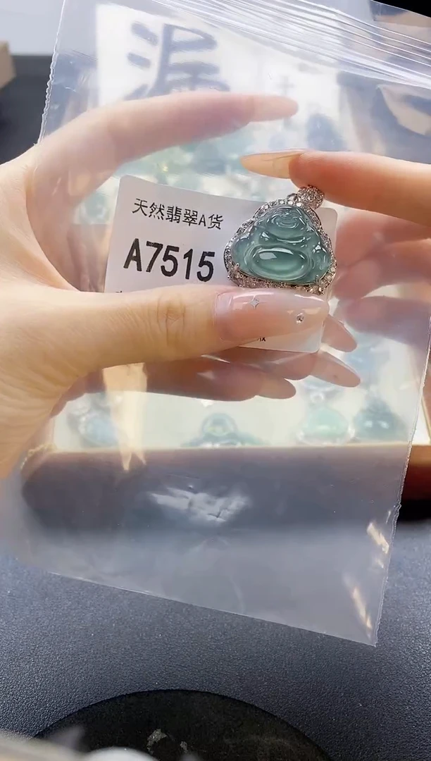 吊坠(赠链)未镶嵌翡翠天然翡翠A货
