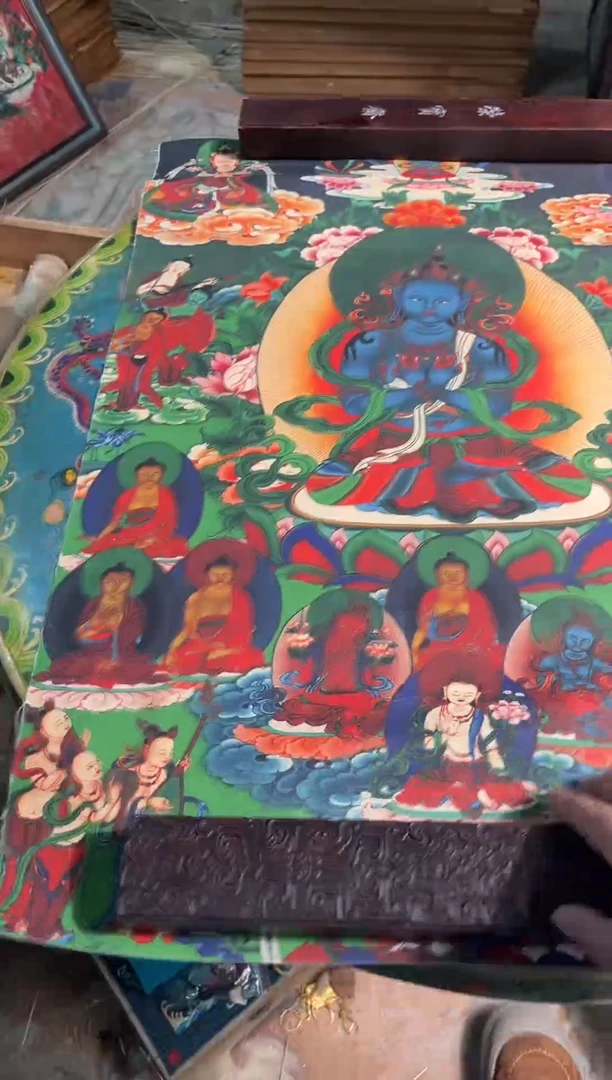 卷轴画卷轴画东东的唐卡tk16