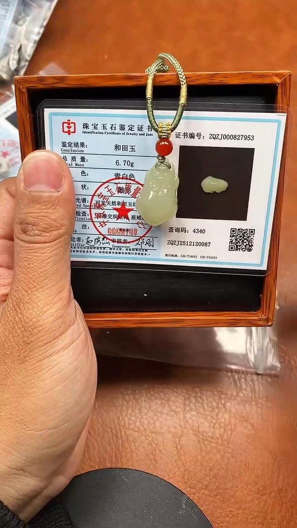 颈饰未镶嵌和田玉青海料老坑貔貅