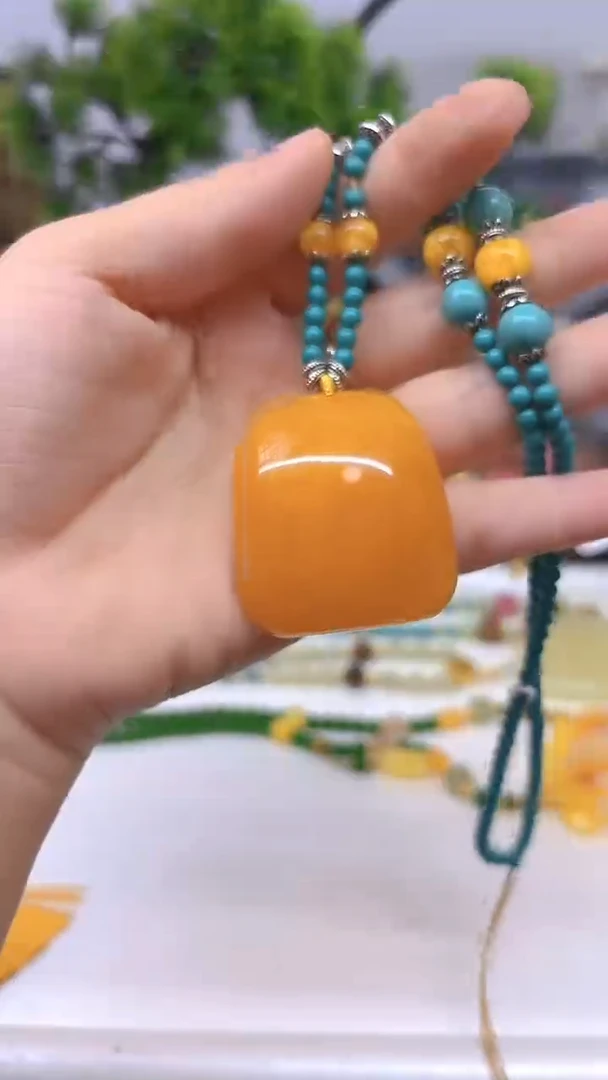 未镶嵌颈饰蜜蜡DIY款M685