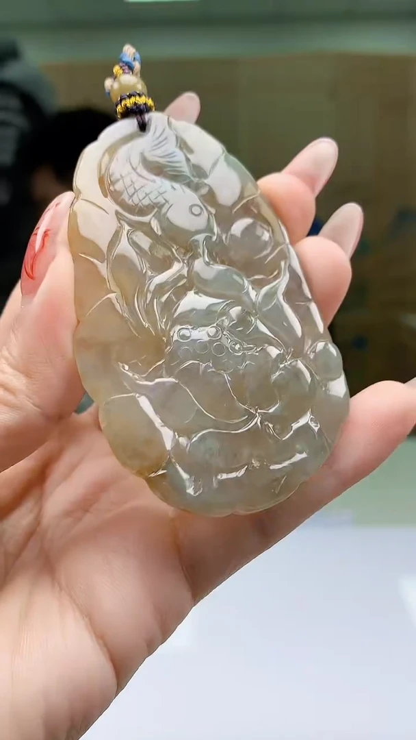 【闪购商品】定制翡翠未镶嵌5028ty-毛货挂件81