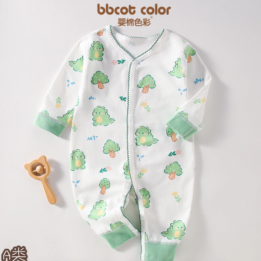 婴儿连体衣新生儿衣服宝宝连体衣纯棉恐龙婴儿宝宝长袖哈衣