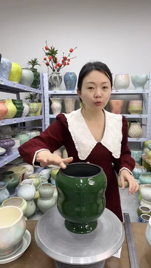 12.2陶瓷花盆直播链接高.   19  口13