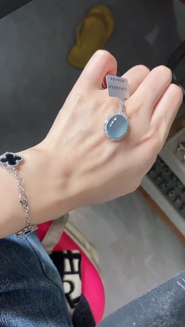 银S925镶嵌戒指翡翠51151