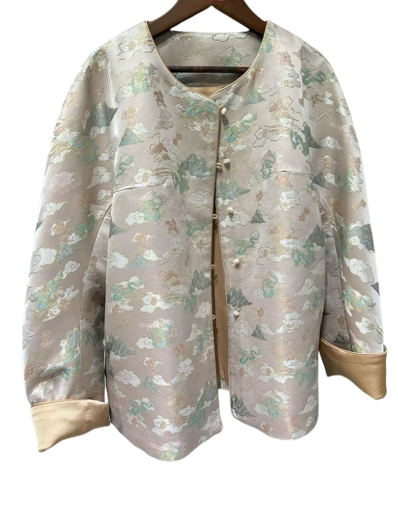 【奥兰多多&杨子家轻奢定制】宋锦外套24105