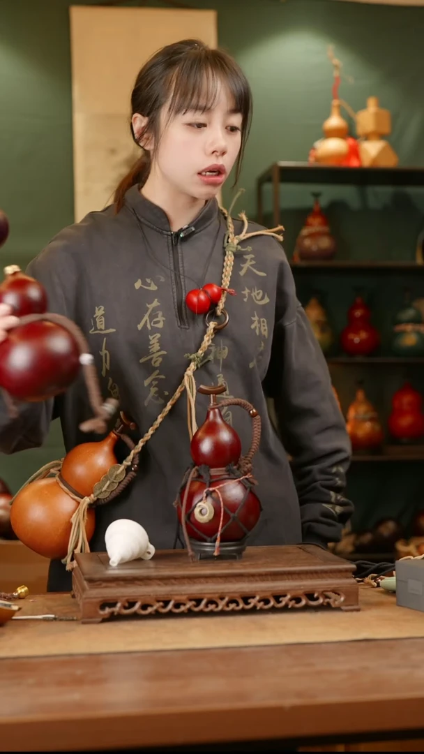 180号精品天然大漆酒葫芦一物一拍~