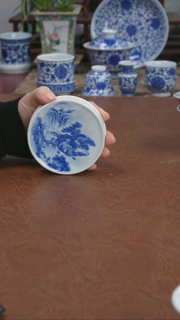 景德镇高端茶器墨奈手绘陶瓷茶器