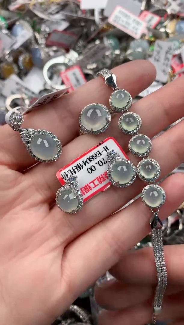 银S925镶嵌戒指翡翠121212----4