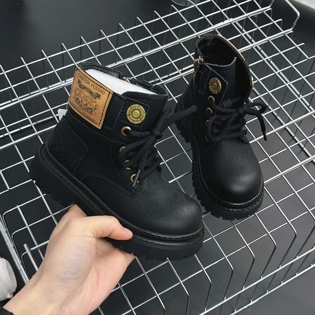 62803高端专享冬季舒适马丁靴（高）黑色