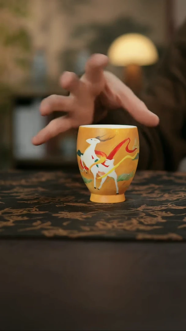 景德镇陶瓷杯碗柴烧多人