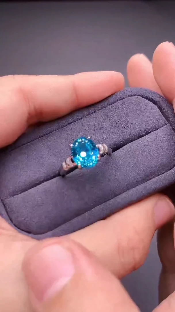 银S925镶嵌戒指帕拉依巴碧玺00