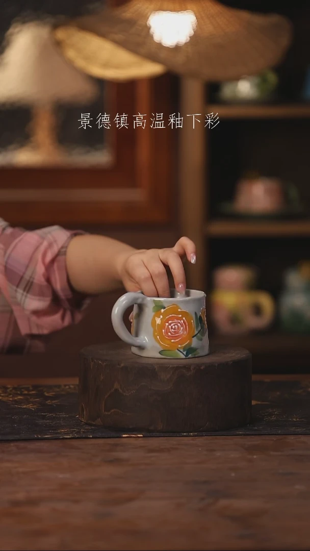 陶瓷景德镇高温釉下手绘陶瓷172