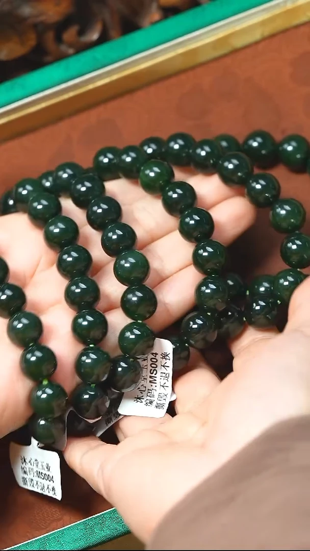 颈饰未镶嵌和田玉手串约12毫米多样性拍一发一