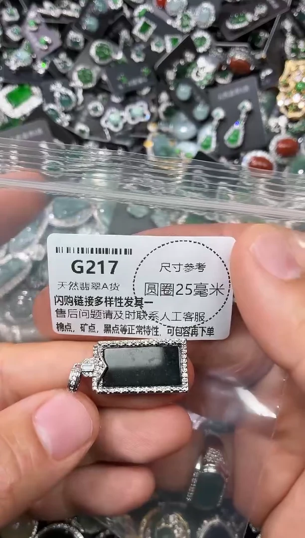 翡翠未镶嵌颈饰G217吊坠