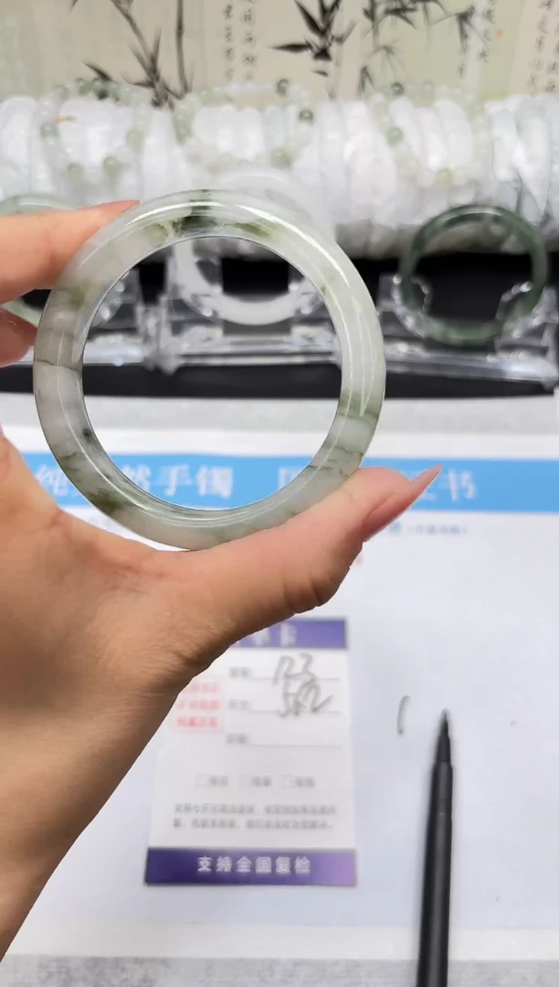 未镶嵌手镯石英质玉A123-55/56/57