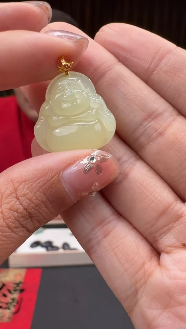 【闪购商品】和田玉12118K金镶嵌1.29冯总