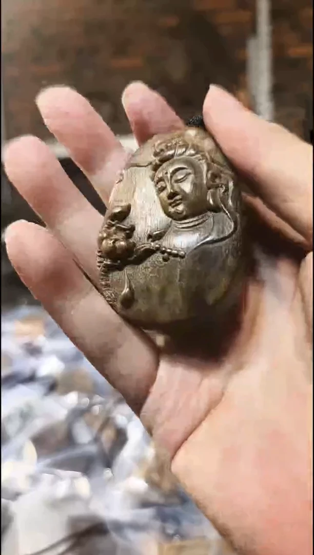 把件楠木（金丝楠）观音牌
