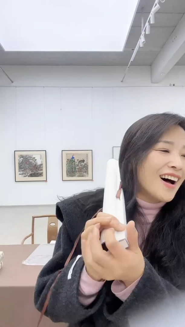 【闪购商品】纸本1炳山艺术-----家和万事兴书法卷轴