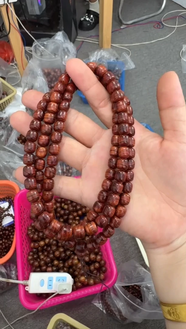 黄花梨/降香黄檀手串/手链138米0.8×108老型规格海黄手串