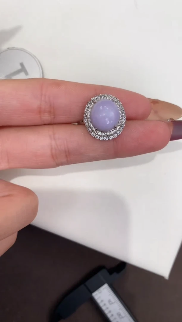 颈饰银S925镶嵌翡翠天然缅甸a货翡翠