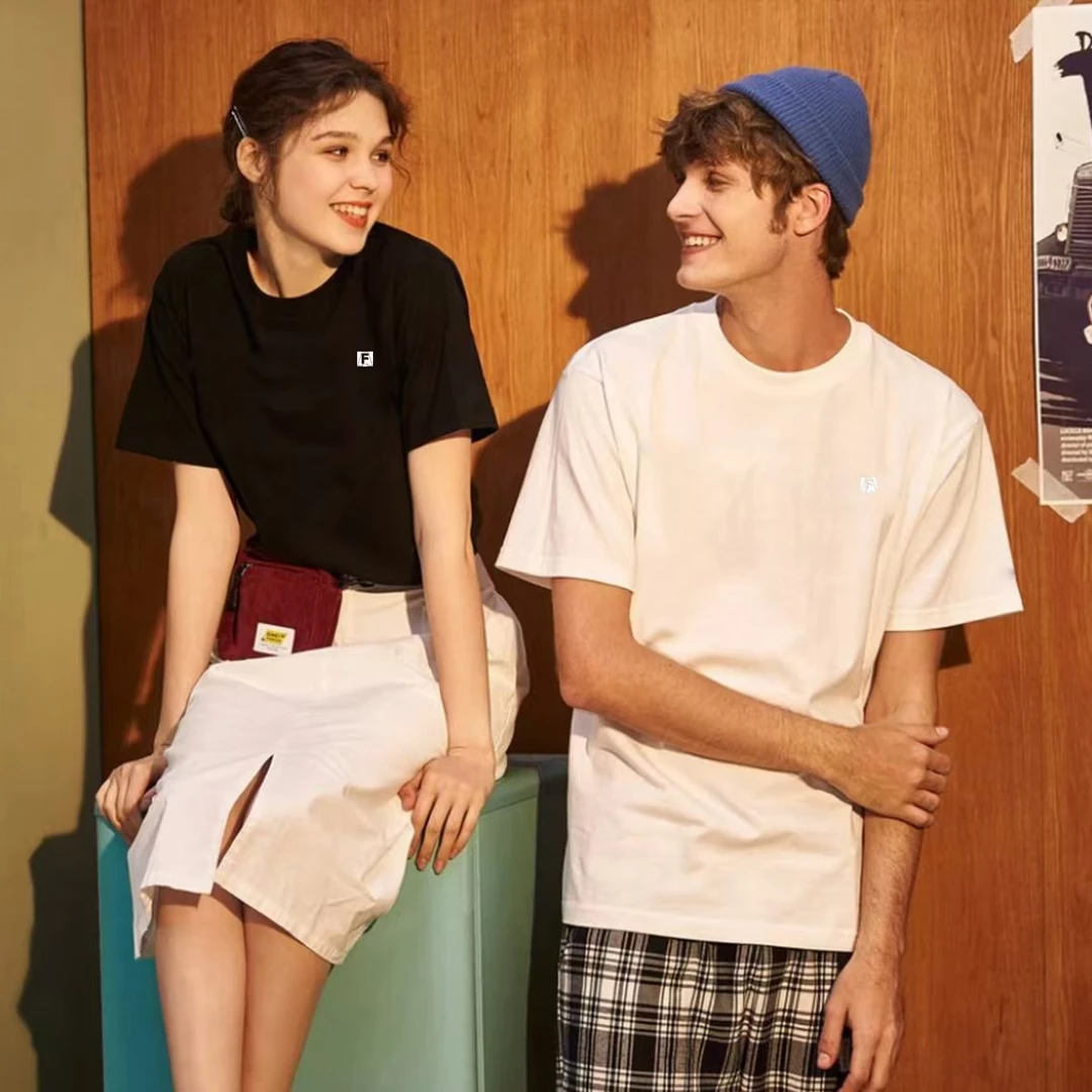 【直播间同款】2025新款男女同款时尚潮流百搭圆领T恤1803