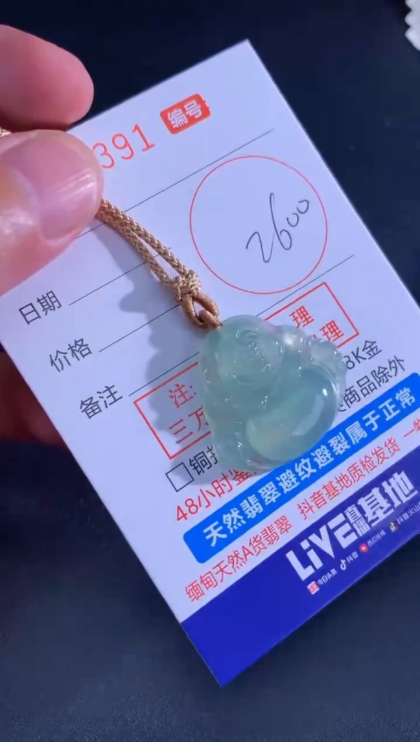 翡翠未镶嵌颈饰天然A货翡翠