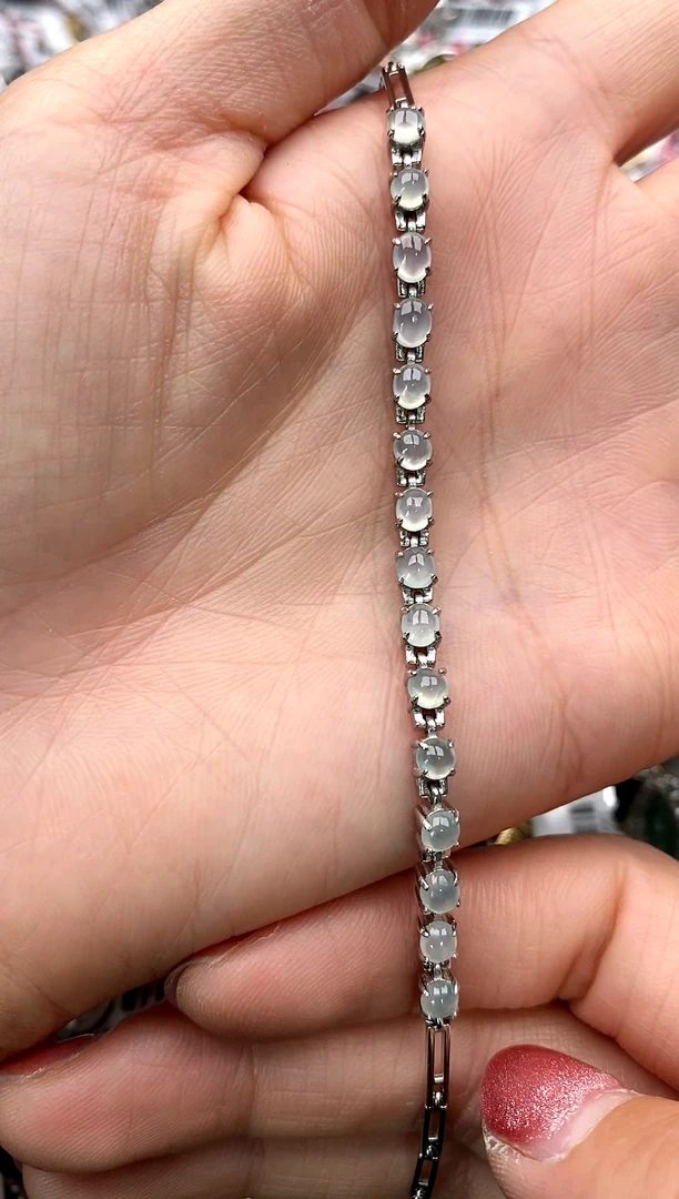 【闪购商品】翡翠戒指银S925镶嵌66666  10